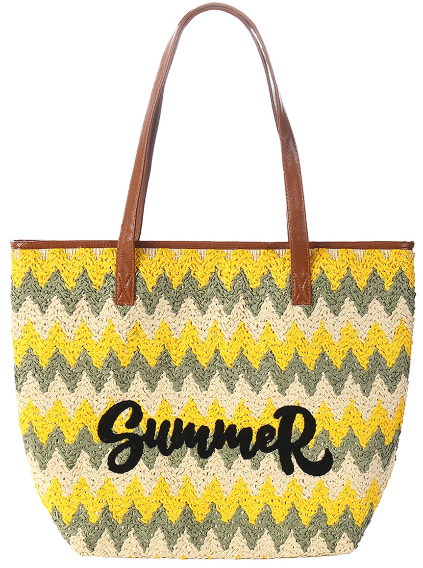 T-B8.1 BAG420-043 Beach Bag Knitted Summer 45x39cm T-B8.1 BAG420-043 Beach Bag Knitted Summer 45x39cm