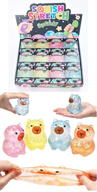 T-L4.1 TOY012-035 Sugar Squishy Capybara - 12pcs