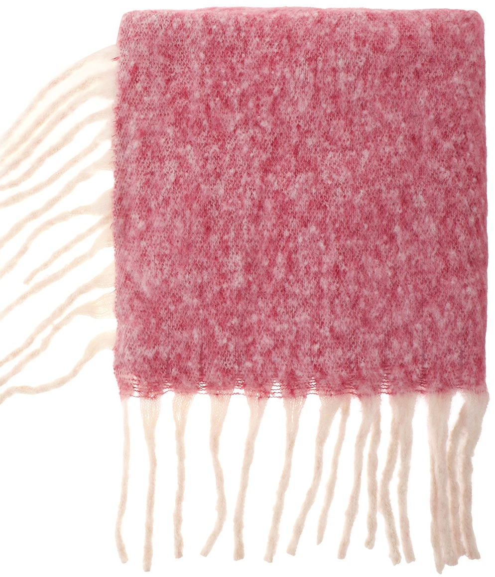 Q-A8.2 SCARF2588-011-3 Woven Winter Poncho Red
