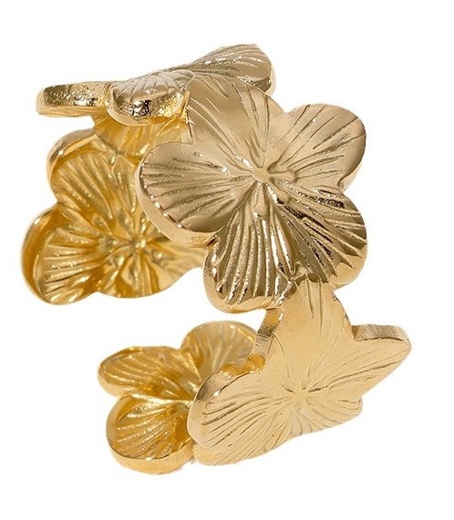 B-C24.2 R074-016G S. Steel Ring Adjustable Flowers B-C24.2 R074-016G S. Steel Ring Adjustable Flowers