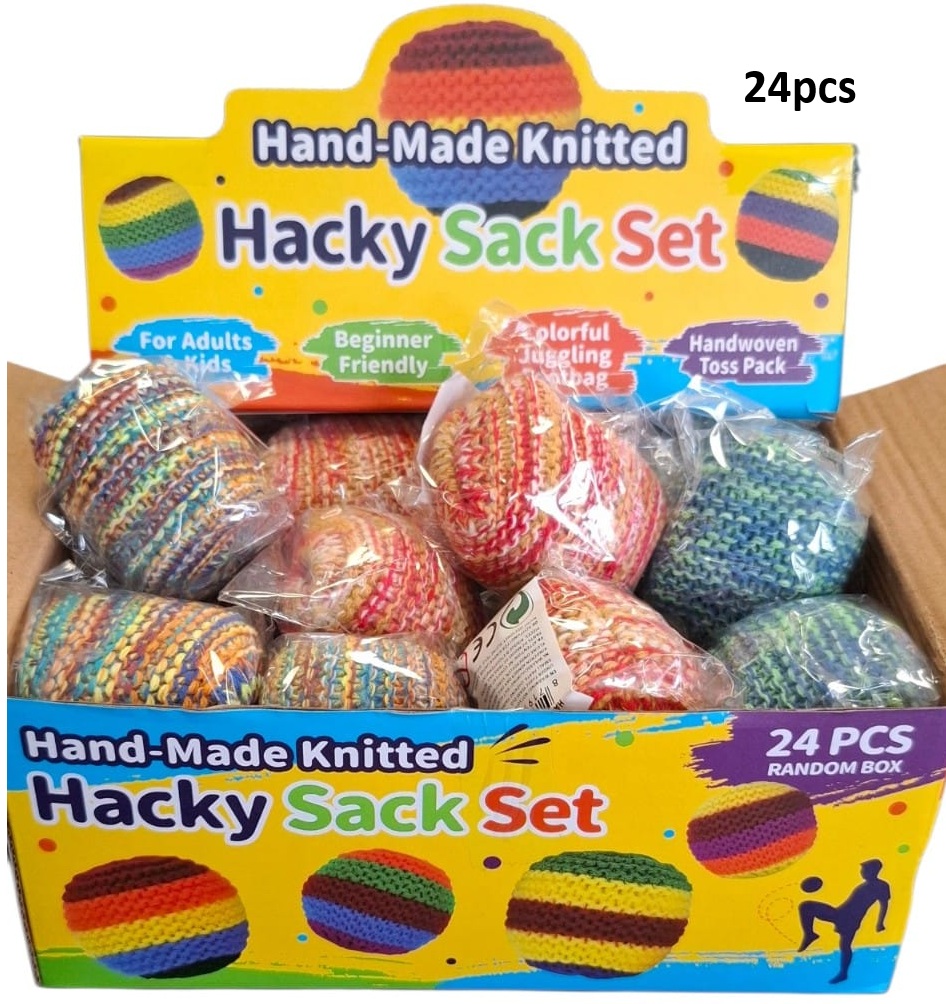 R-F7.1 TOY2635-010 Hackey Sack Mixed Colors - 24pcs