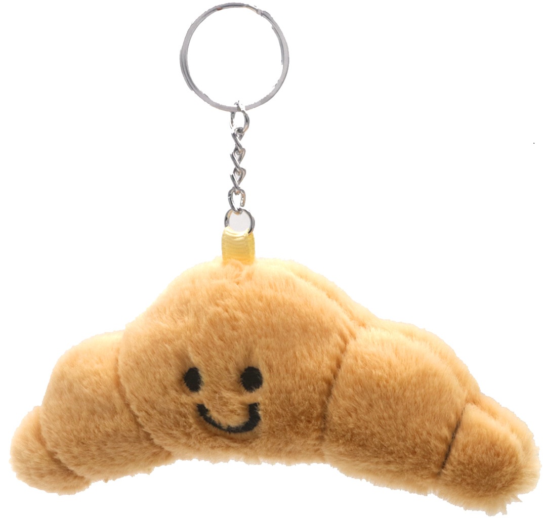 R-B4.2 KY2555-002 Keychain Plush Croissant 13cm