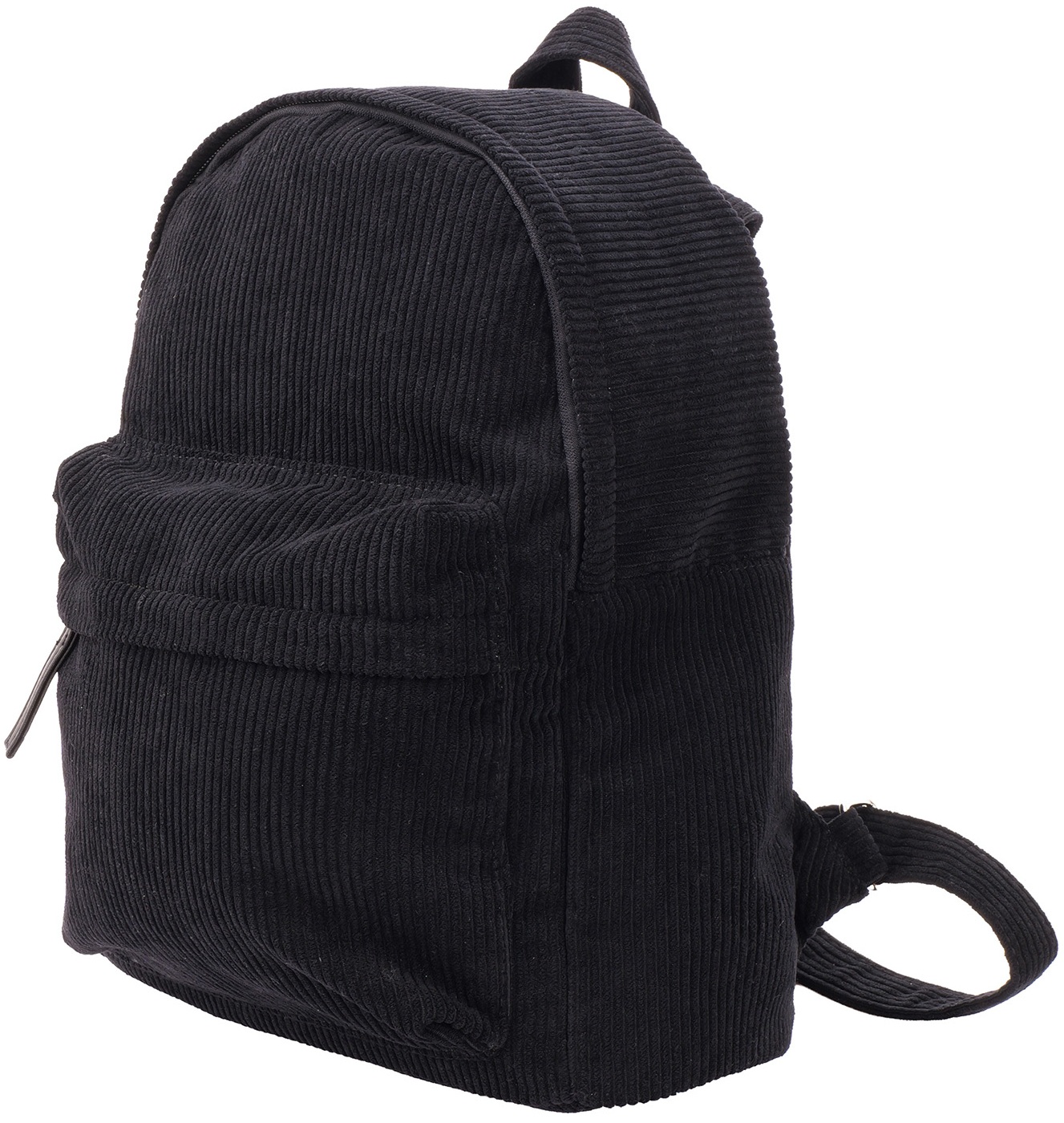 T-D3.1 BAG1117-008-1 Rib Fabric Backpack 32x29x14cm Black