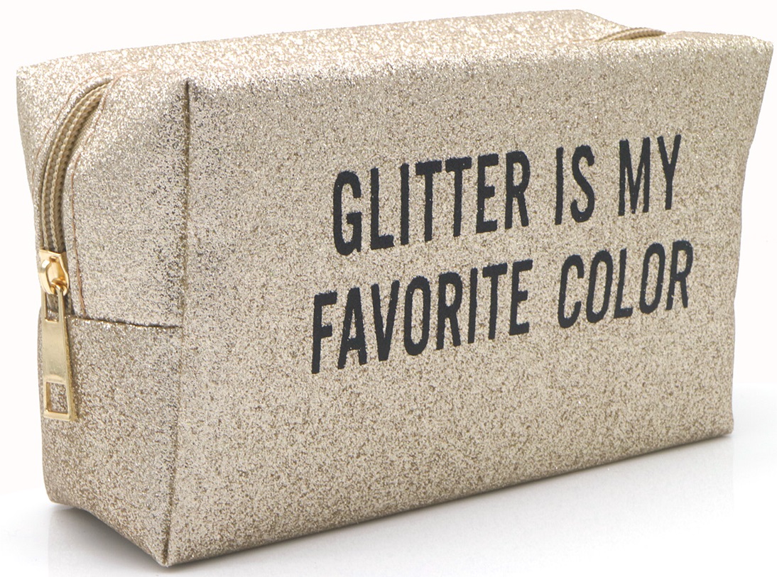 R-B3.1 BAG910-003-1  Make Up Bag Glitter 18x11x7.5cm