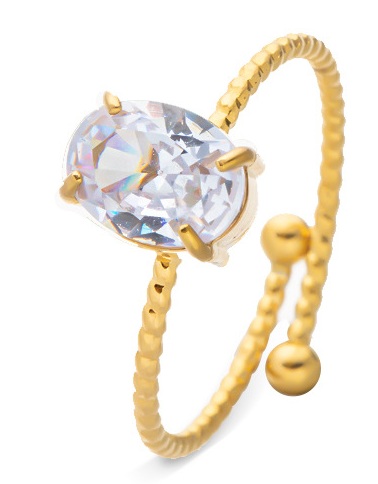 A-F6.5 R2643-040G-9 S. Steel Ring Adjustable Crystal