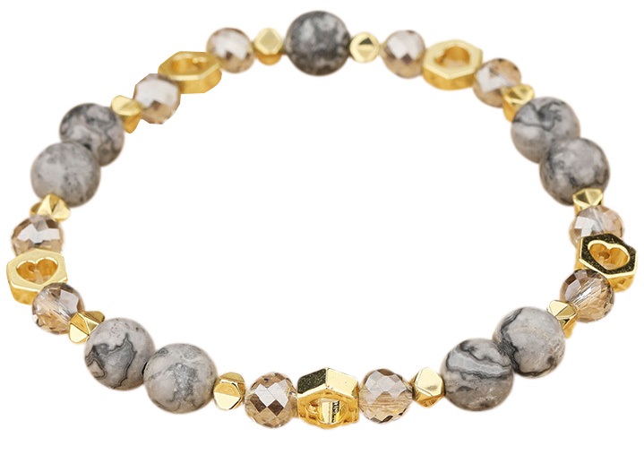 C-D21.1 B2374-118-2 Elastic Bracelet Grey