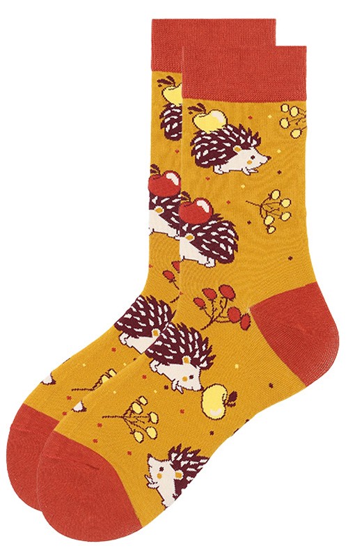 S-H4.2 SOCKS2316-410-4 Pair of Socks Size 38-45 Hedgehog