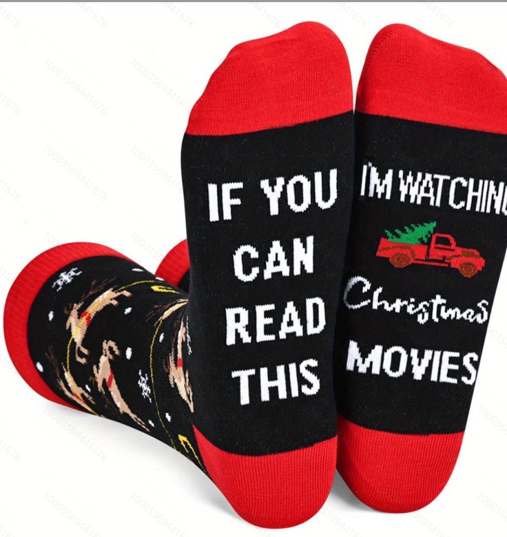 S-D1.4 SOCK2512-188 Pair of Socks Size 38-45 Christmas