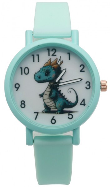 B-A7.4 W002-005 Kids Watch Dino 33mm Green