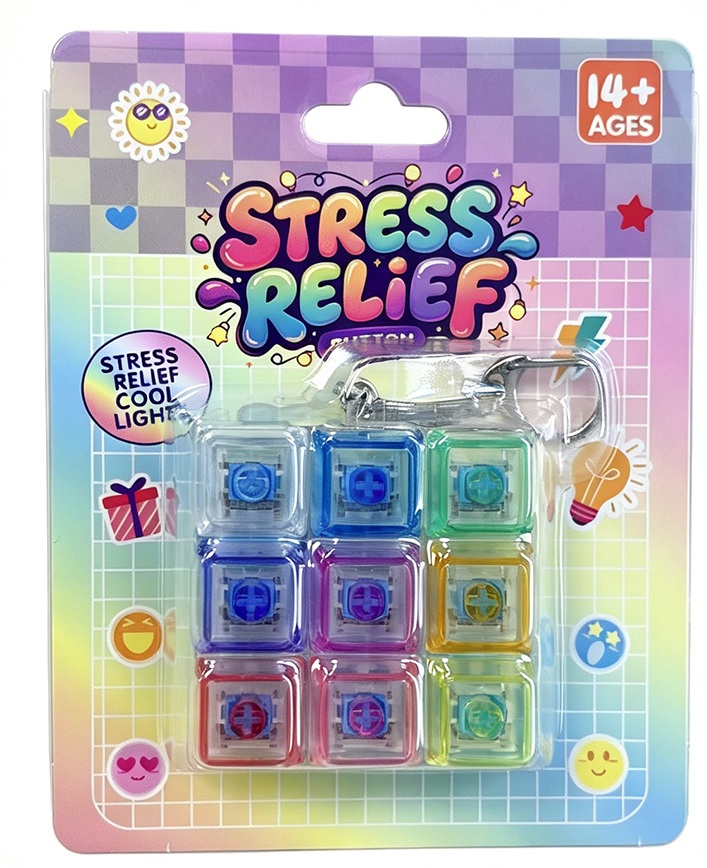 T-M7.2 TOY2611-009 Clicking Keyboard ASMR Keychain