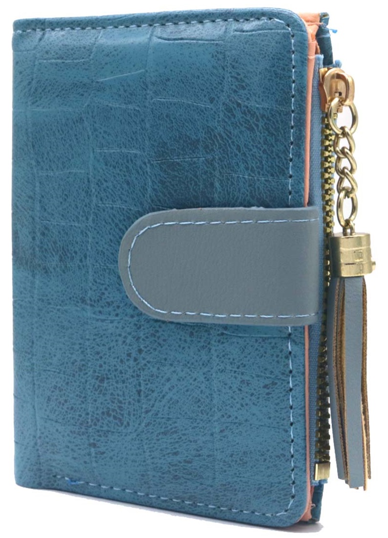 S-A5.5 W804-003-1 PU wallet 12x9x1.5cm Blue