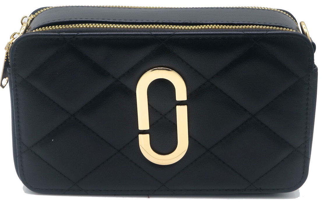 T-F3.2 BAG908-001-1 PU Shoulder Bag 22x12.5x8cm Black
