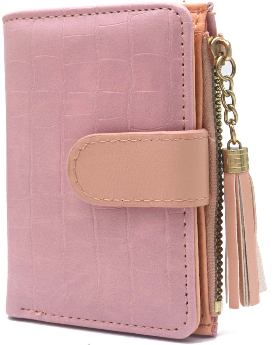 T-P3.1  W804-003-4 PU wallet 12x9x1.5cm Pink