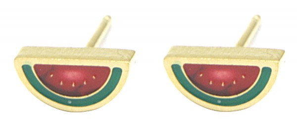 G-B6.5 E38-001G S. Steel Earrings for Kids Watermelon 8mm G-B6.5 E38-001G S. Steel Earrings for Kids Watermelon 8mm
