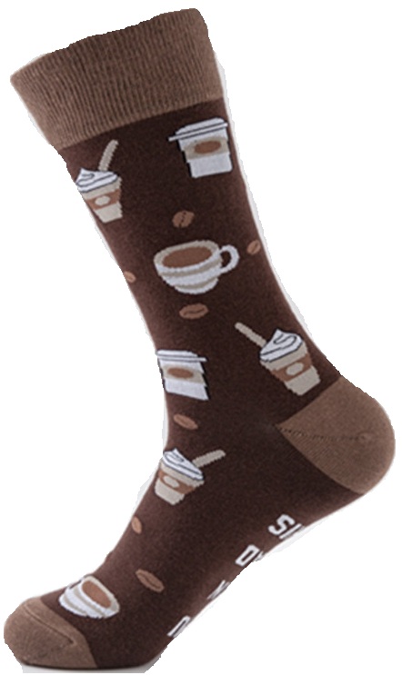 S-H1.4 SOCK2316-135 Pair of Socks Size 38-45 Coffee