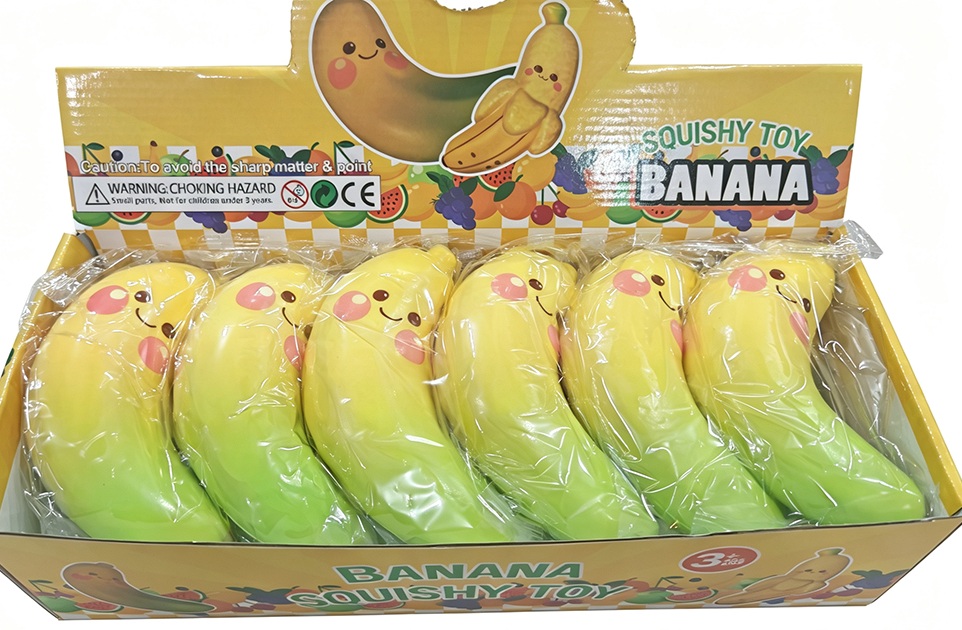 Y-A3.5 TOY2619-112 Slow Rising Squishy Banana 15cm - 12pcs