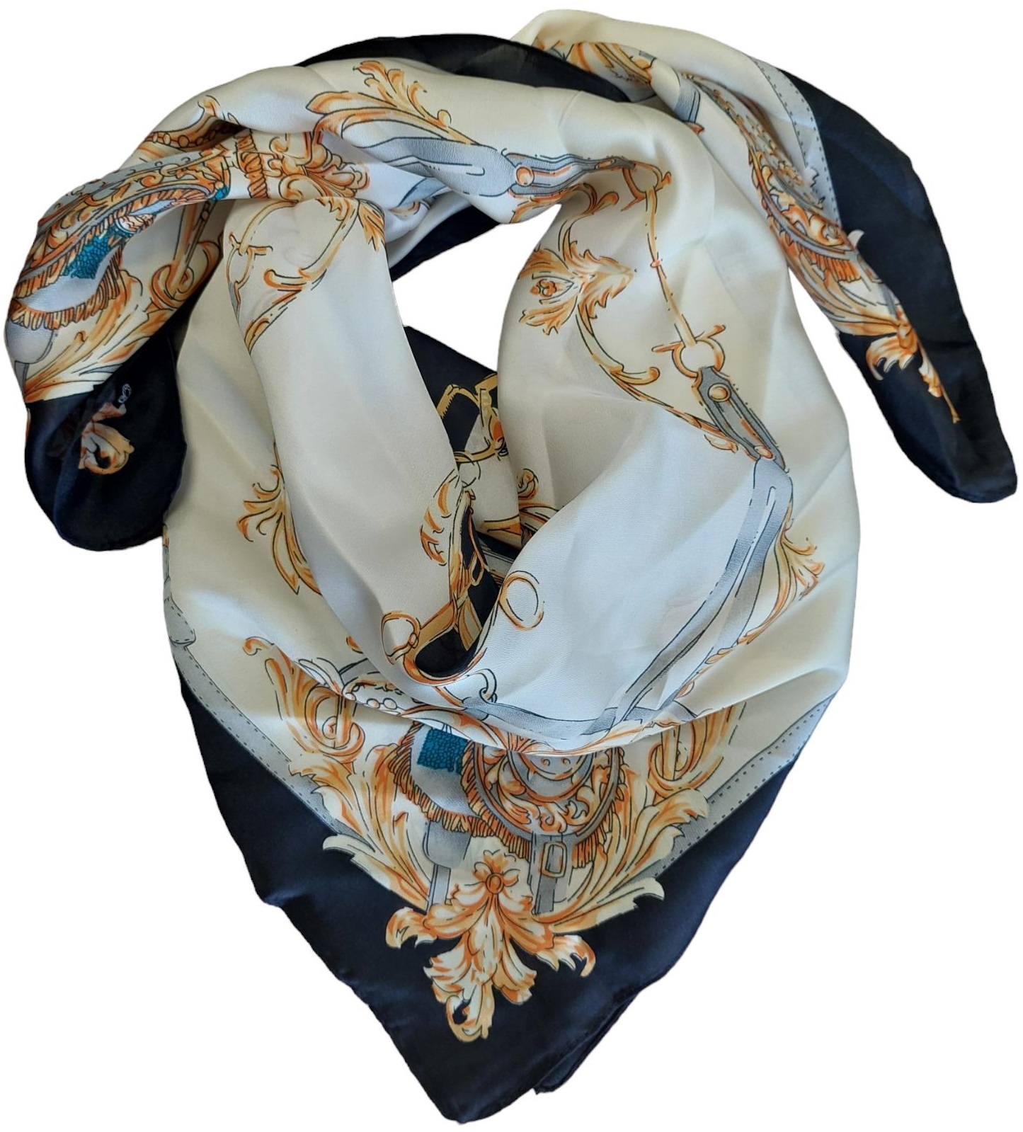 X-H9.2 SCARF815-001-2 Silk Look Scarf 70x70cm