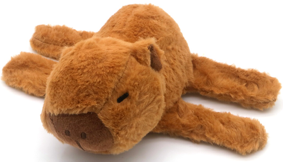 Z-C3.2 TOY1043-002 Plush Capybara 17cm Snap on Bracelet - Mixed Colors - 1pc