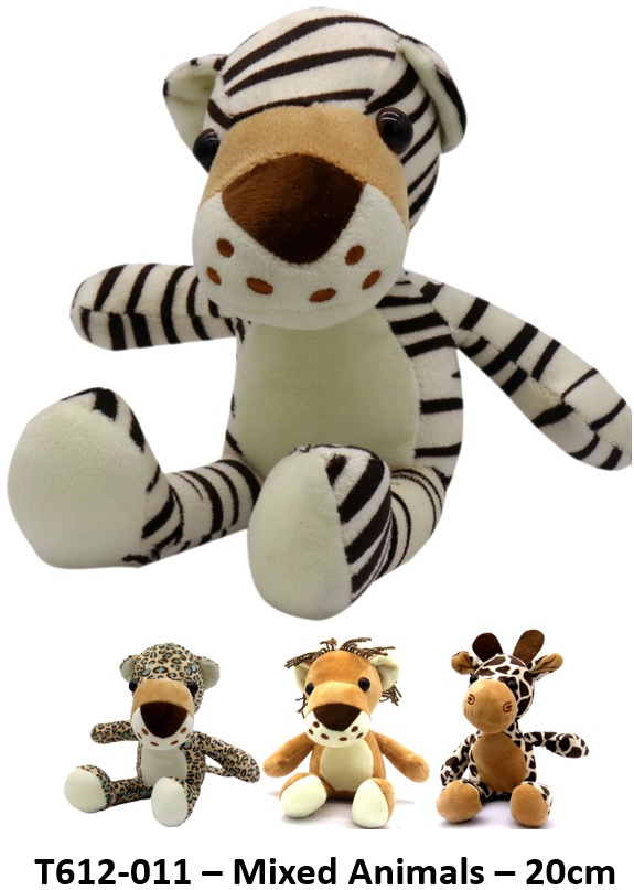 Y-A3.5 T612-011 Plush Animal Mix 20cm - 1pc