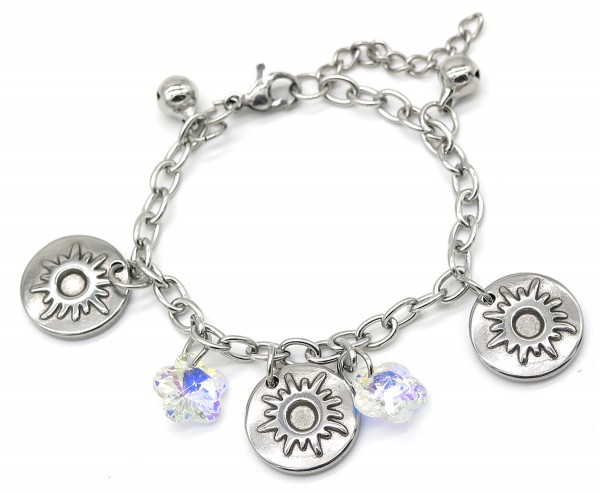 E-E20.5 B2053-012 S. Steel Bracelet Sun 14-17cm For Kids E-E20.5 B2053-012 S. Steel Bracelet Sun 14-17cm For Kids