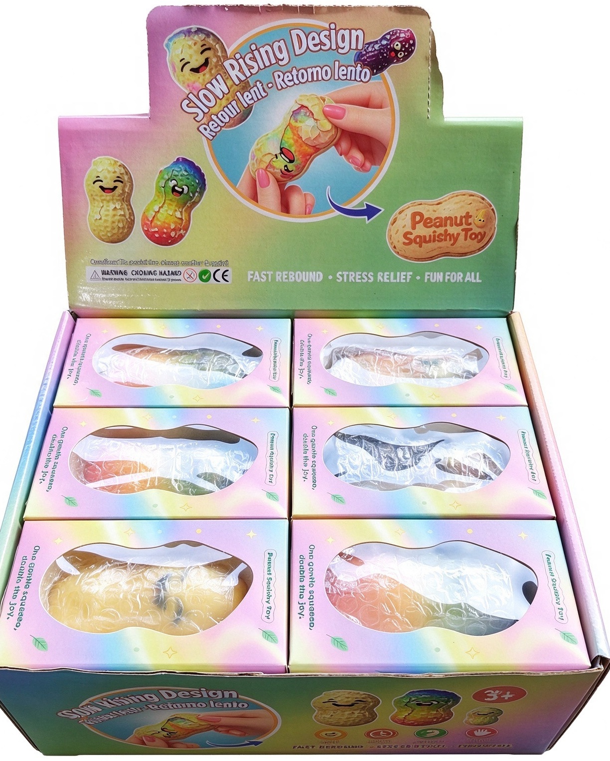R-P8.1 TOY1208-006  Wax Cracking Squishy Peanut - 12pcs