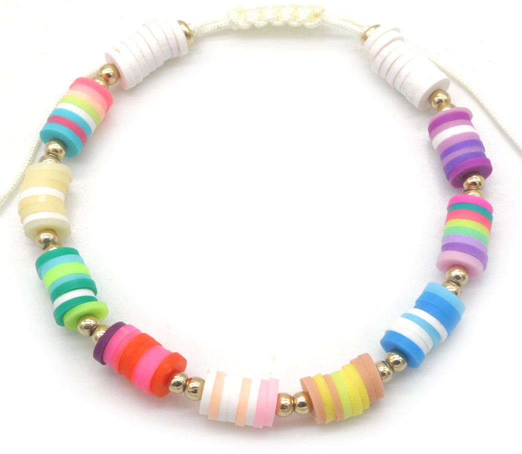 B-F24.2 ANK830-073 Anklet Beads Multi Color