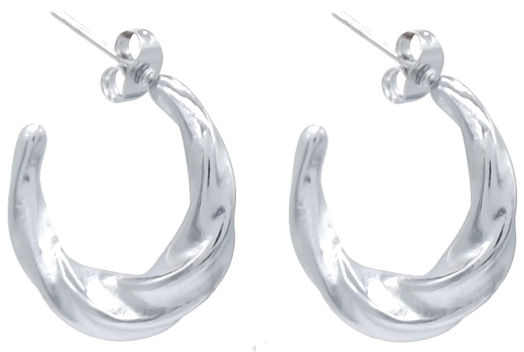 F-C20.3 E126-104S S. Steel Earrings 2.5cm