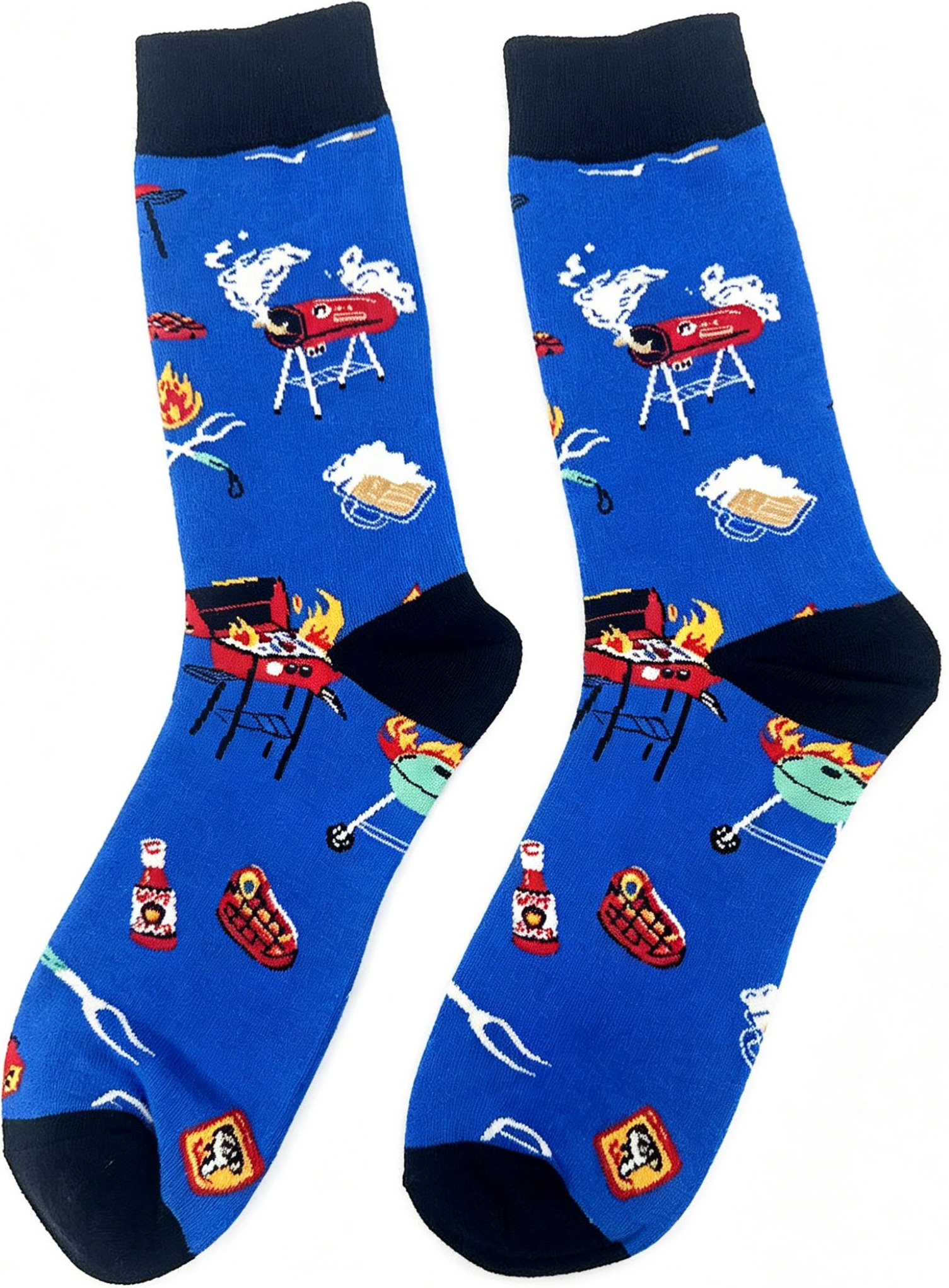 S-H2.1  SOCKS2512-253 Pair of Socks Size 38-45 BBQ