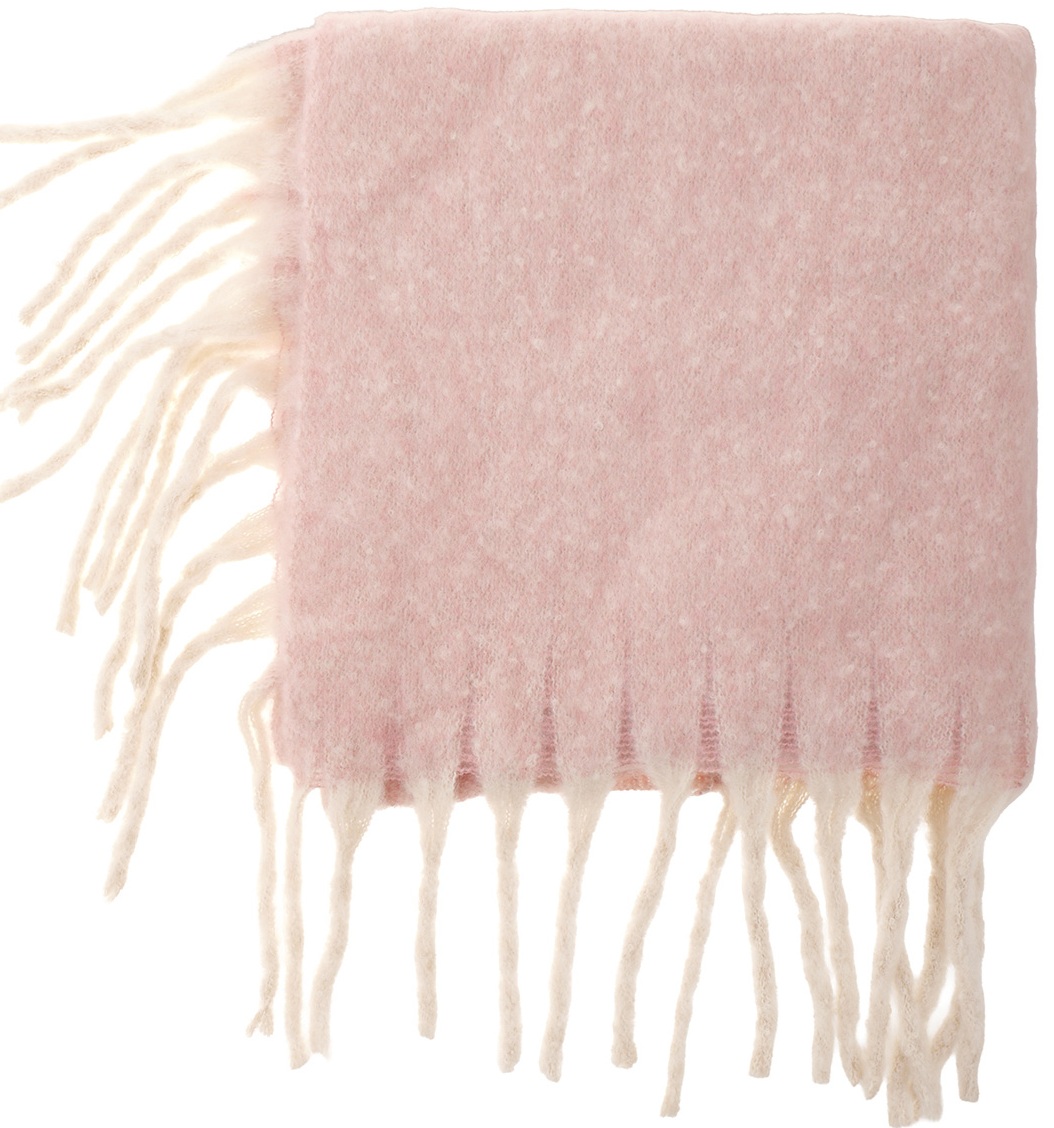 Q-L2.2  SCARF2588-011-5 Woven Winter Poncho Pink