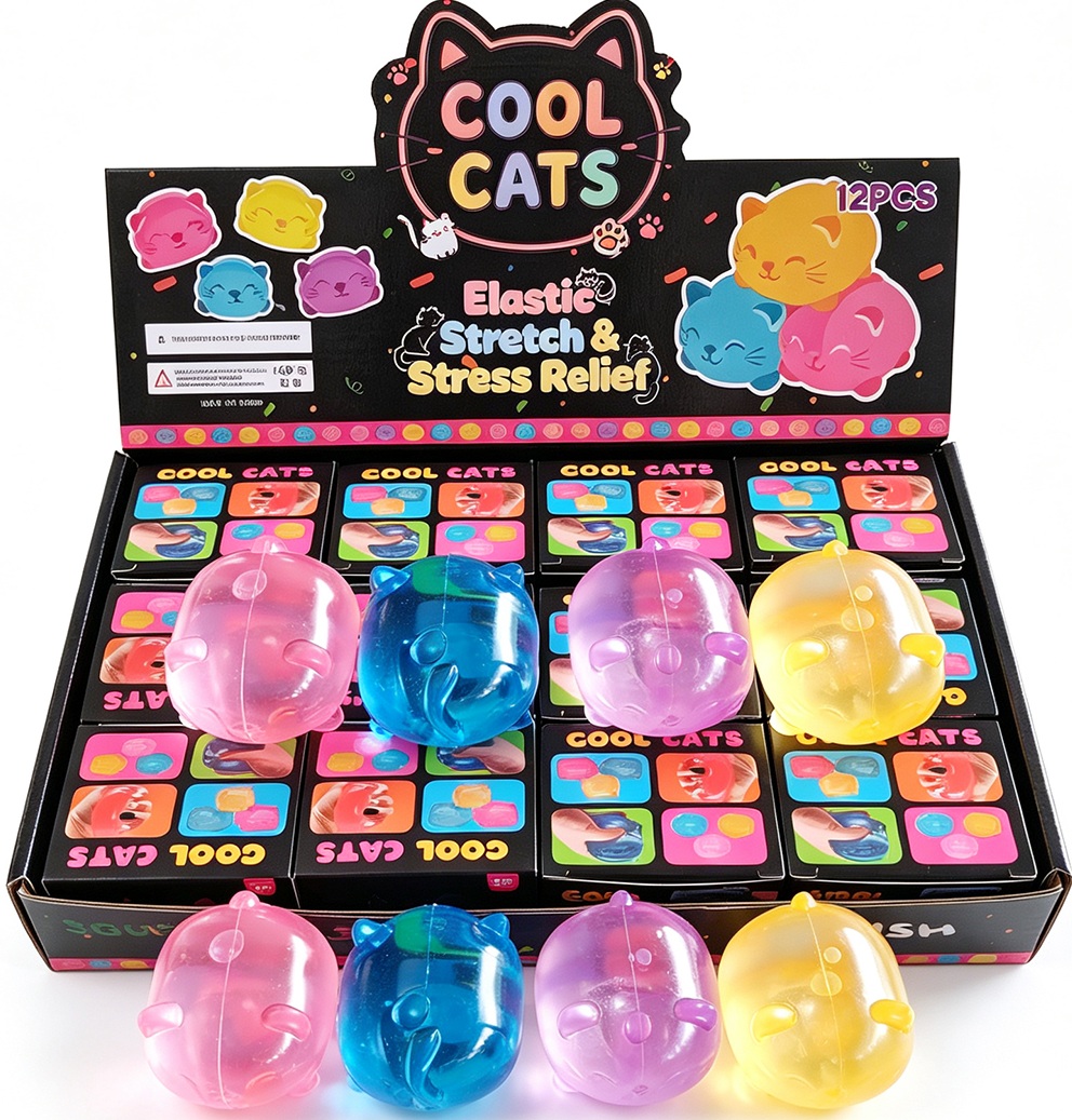 T-B3.2 TOY2610-263 Sugar Squishy Cat  - 12pcs