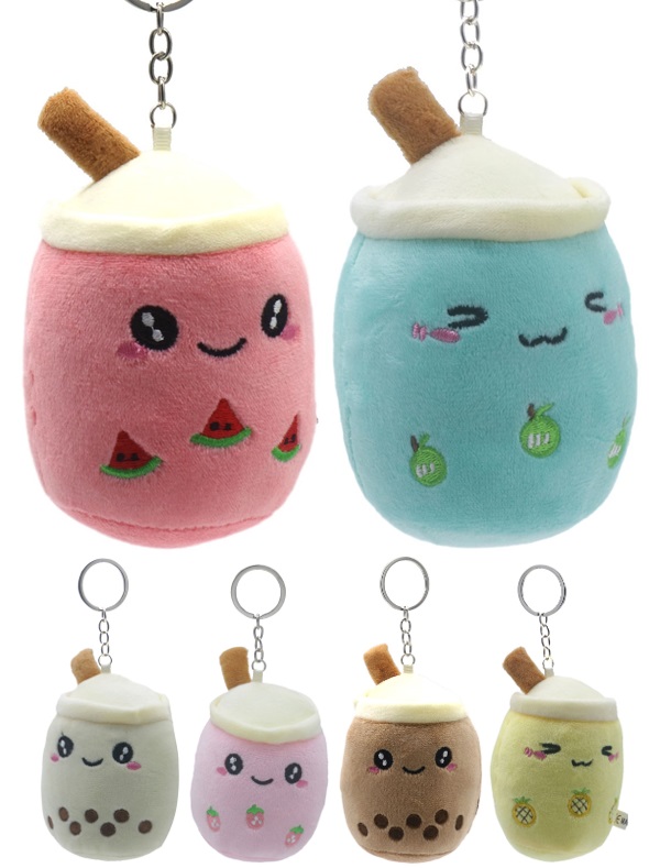 R-H1.1 KY942-004 Keychain Bubble Tea 10cm -Mixed Colors - 1pc R-H1.1 KY942-004 Keychain Bubble Tea 10cm -Mixed Colors - 1pc