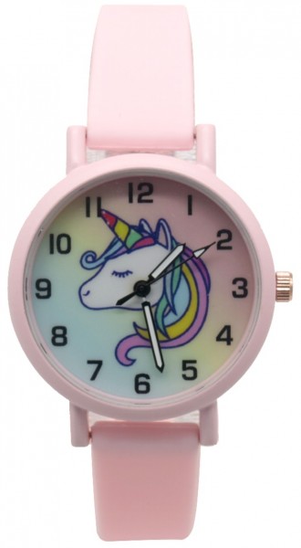 A-A20.3  W002-005 Kids Watch Unicorn 33mm Pink