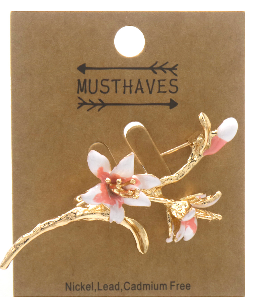 I-F2.1 P1035-005 Brooch Flowers 6.5cm