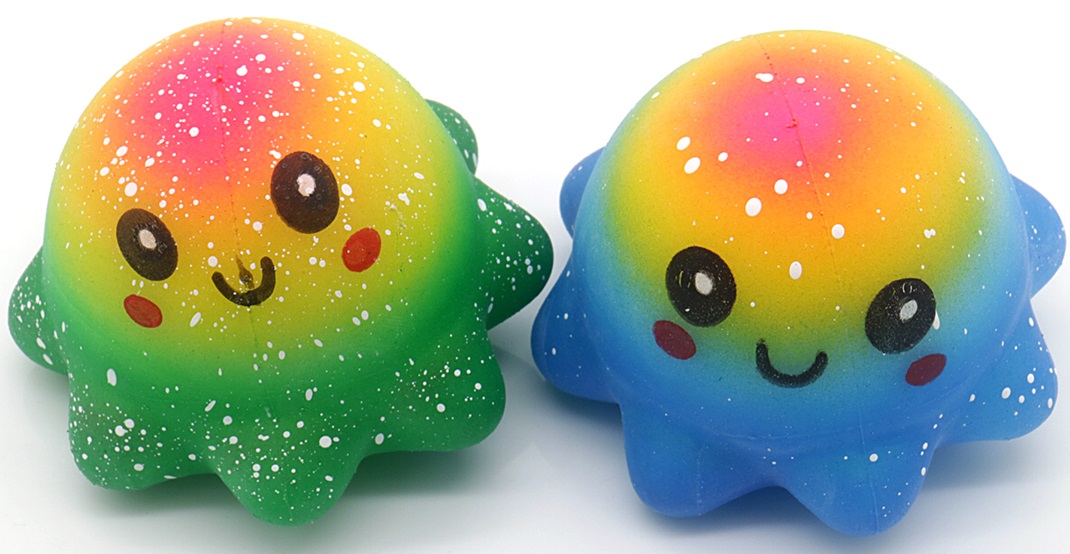 Q-O8.1 TOY948-009 Squishy Octopus 8.5cm - 12pcs