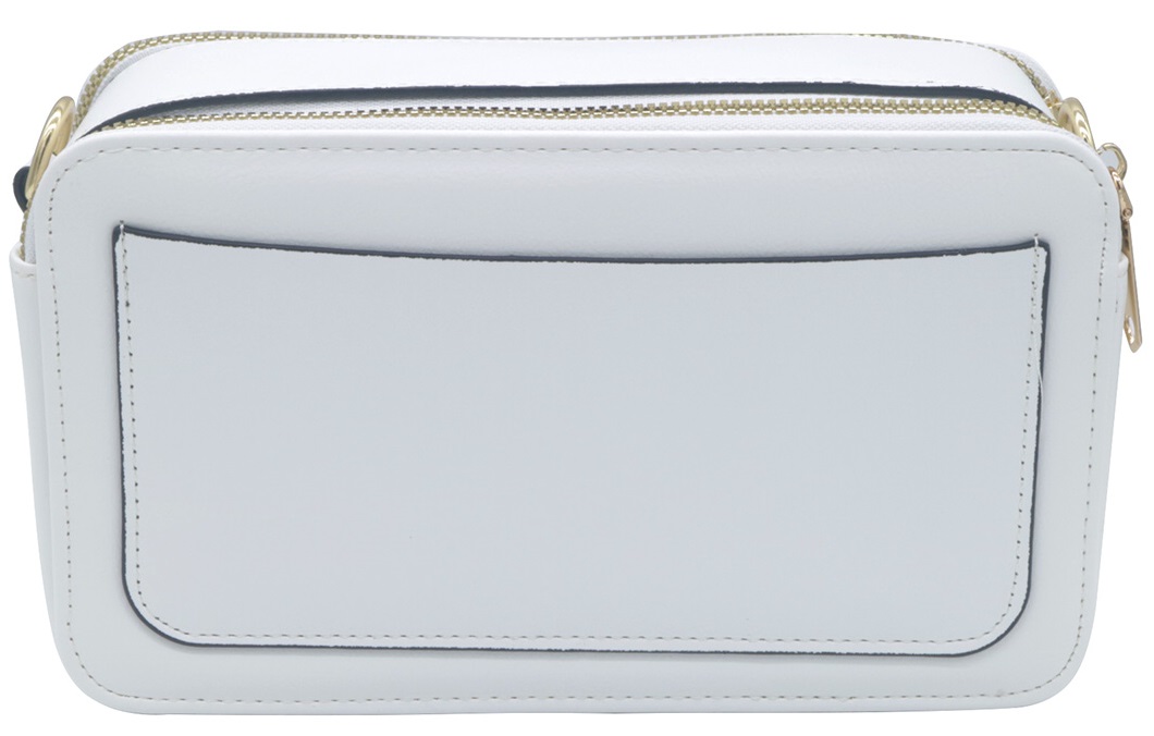 T-H8.2  BAG908-001-4 PU Shoulder Bag 22x12.5x8cm White