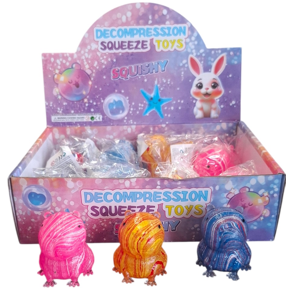 Q-N8.1 TOY948-045 Sugar Squishy Capybara 5.5cm - 12pcs