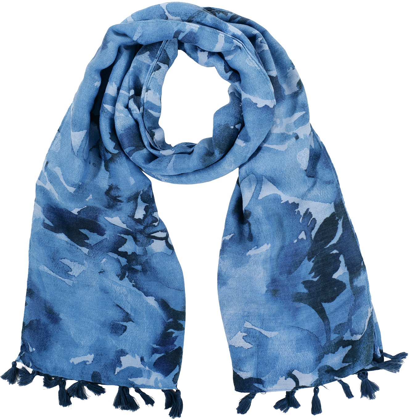 X-K10.2 SCARF1107-001-13 Summer Scarf  Tassels 180x90cm