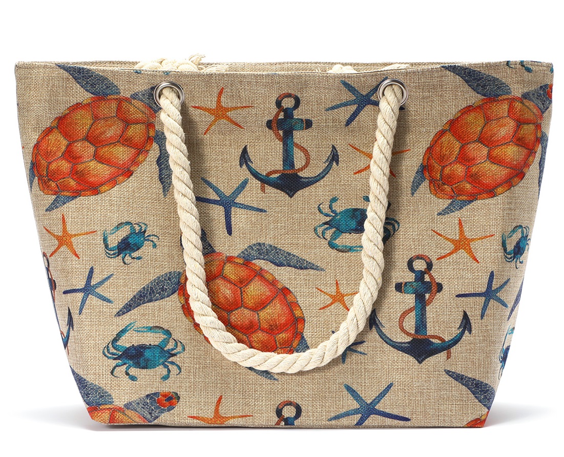 T-L1.1 BAG610-003 Beach Bag Turtles 50x35cm T-L1.1 BAG610-003 Beach Bag Turtles 50x35cm