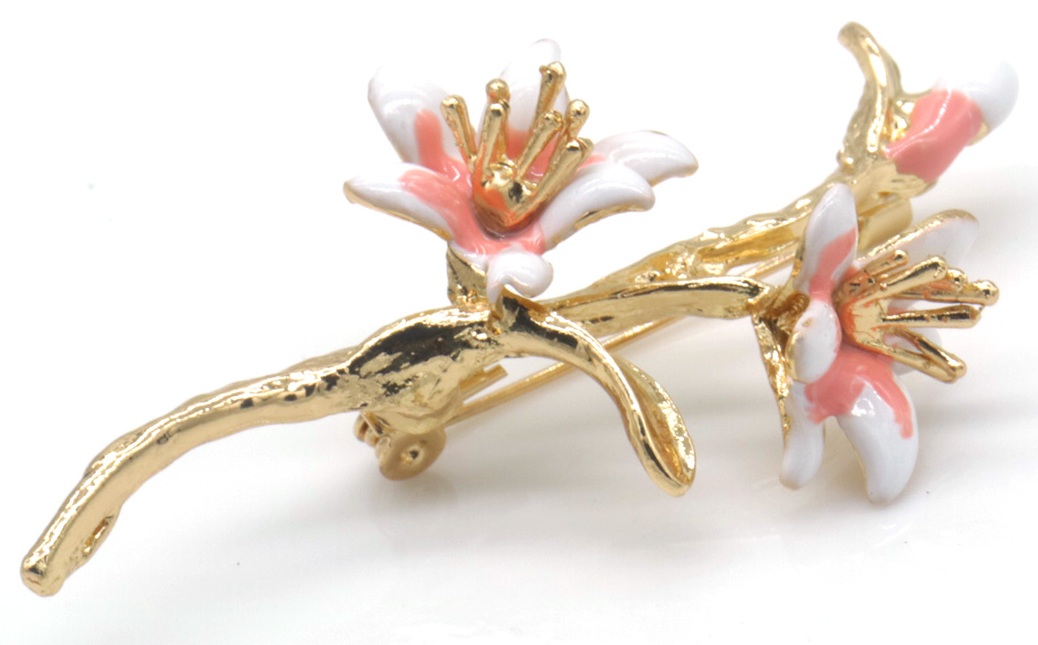 I-F2.1 P1035-005 Brooch Flowers 6.5cm