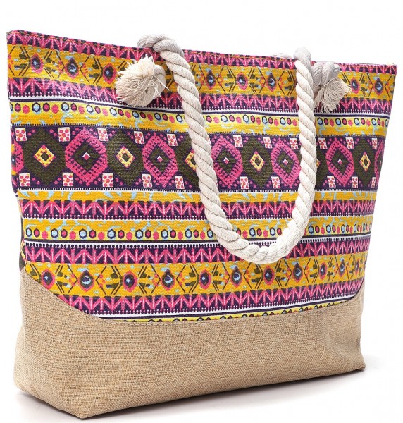 Q-F5.1  BAG213-007 No.4 Beach Bag Aztek 50x36cm