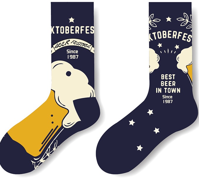 S-K6.2 SOCK2368-007  Pair of Socks Size 38-45 Oktoberfest