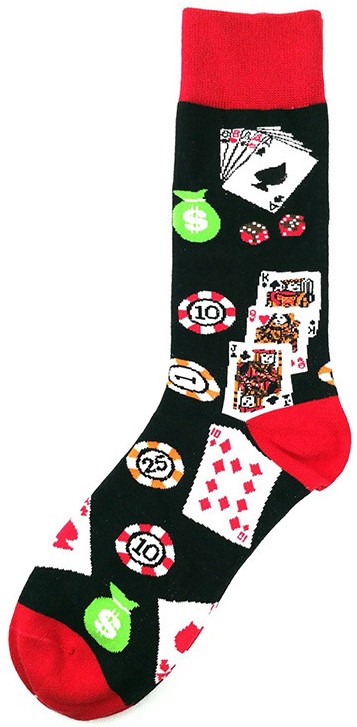 S-G8.2 SOCK2356-010 Pair of Socks Size 38-45 Poker S-G8.2 SOCK2356-010 Pair of Socks Size 38-45 Poker