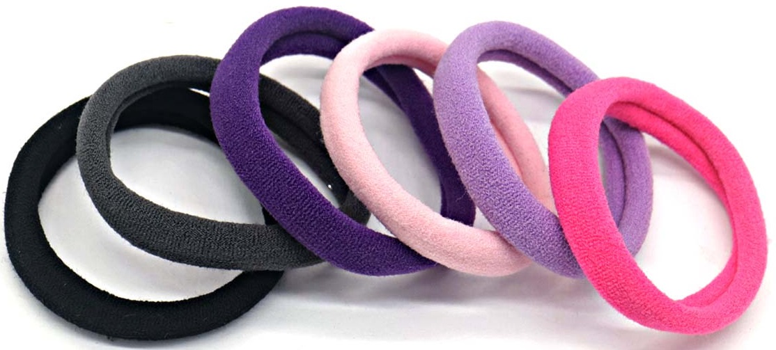 I-C13.1 H712-002 Hair Elastics Set 6pcs Multi