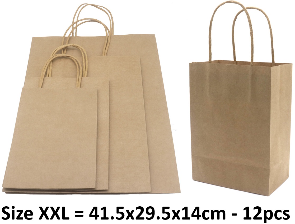 R-O6.1 PK1009-005XXL Paper Gift Bag Size XXL 41.5x29.5x14cm - 12pcs