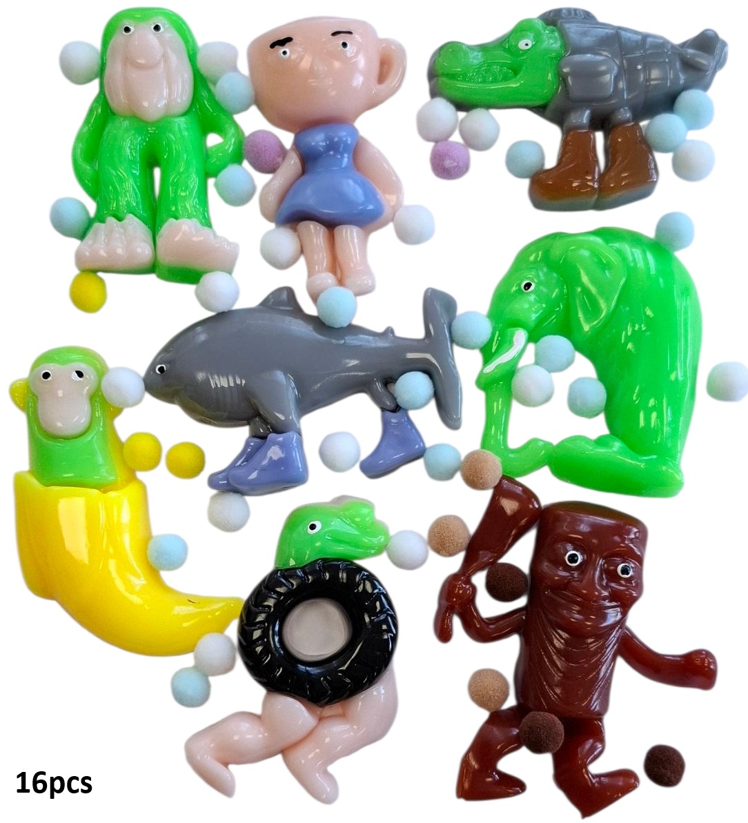 Q-P7.1 TOY2587-030 Squishy in Display - 16pcs