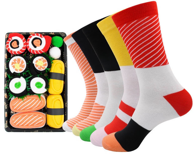 K-E6.1 SCOCKS2626-005 Giftset Socks Sushi - 5 Pairs