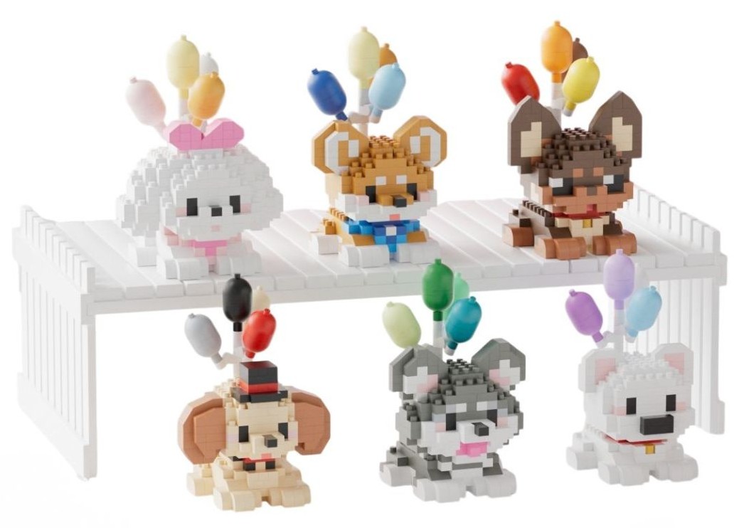K-C6.2 S17 Mini Building Blocks Dogs - 6pcs