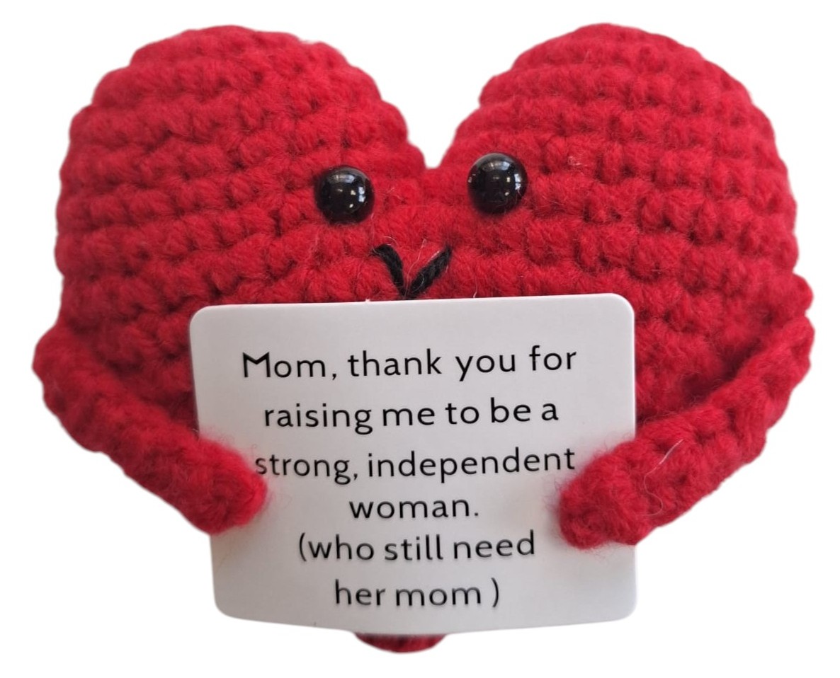 T-E7.1 T2405-547 Positive Knitted Heart 7.5cm