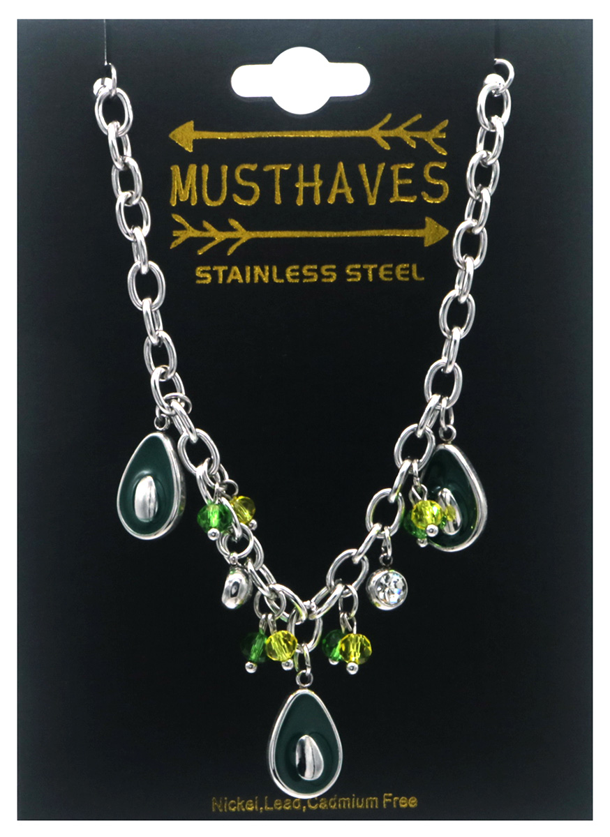 G-A20.2 B2503-046S S. Steel Bracelet Avocados 16-21cm