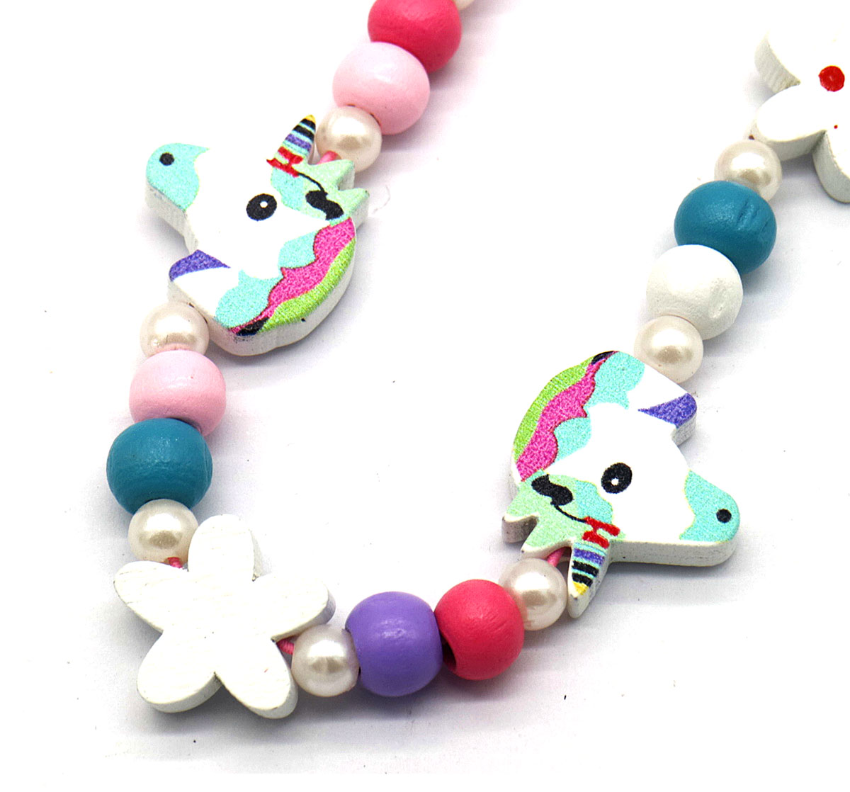 S-A2.1 NB622-002 Kids Jewelry Set Wood Unicorn S-A2.1 NB622-002 Kids Jewelry Set Wood Unicorn